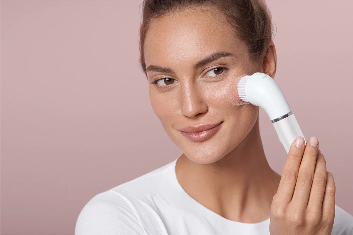 Women's facial hair trimmer for at-home use. Achieve smooth skin easily.