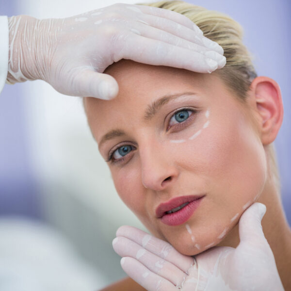 Image showcasing before and after results of Effective Treatment for Sagging Facial Skin.