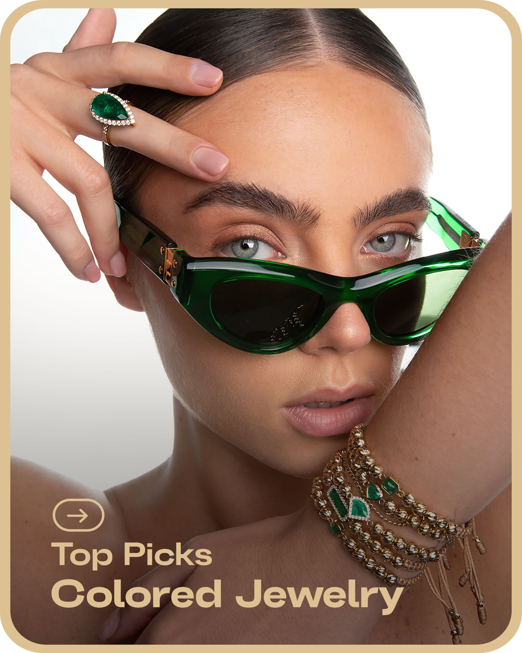 Colored Jewelry in the luxelasho online shop